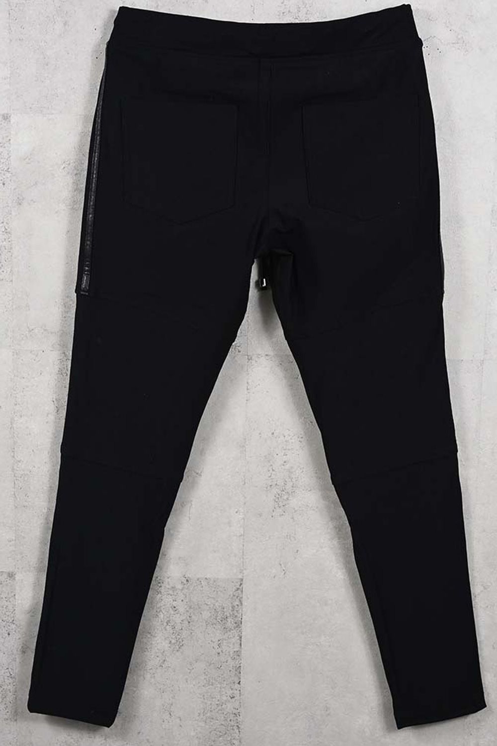 JOHNSON LINE HEAT PT / 【定番商品】 裏起毛 ハイブリットジャージー ラインパンツ (ブラック/ブラック) (10月末入荷予定) ※オーダー締切：9月1日(月)18:00