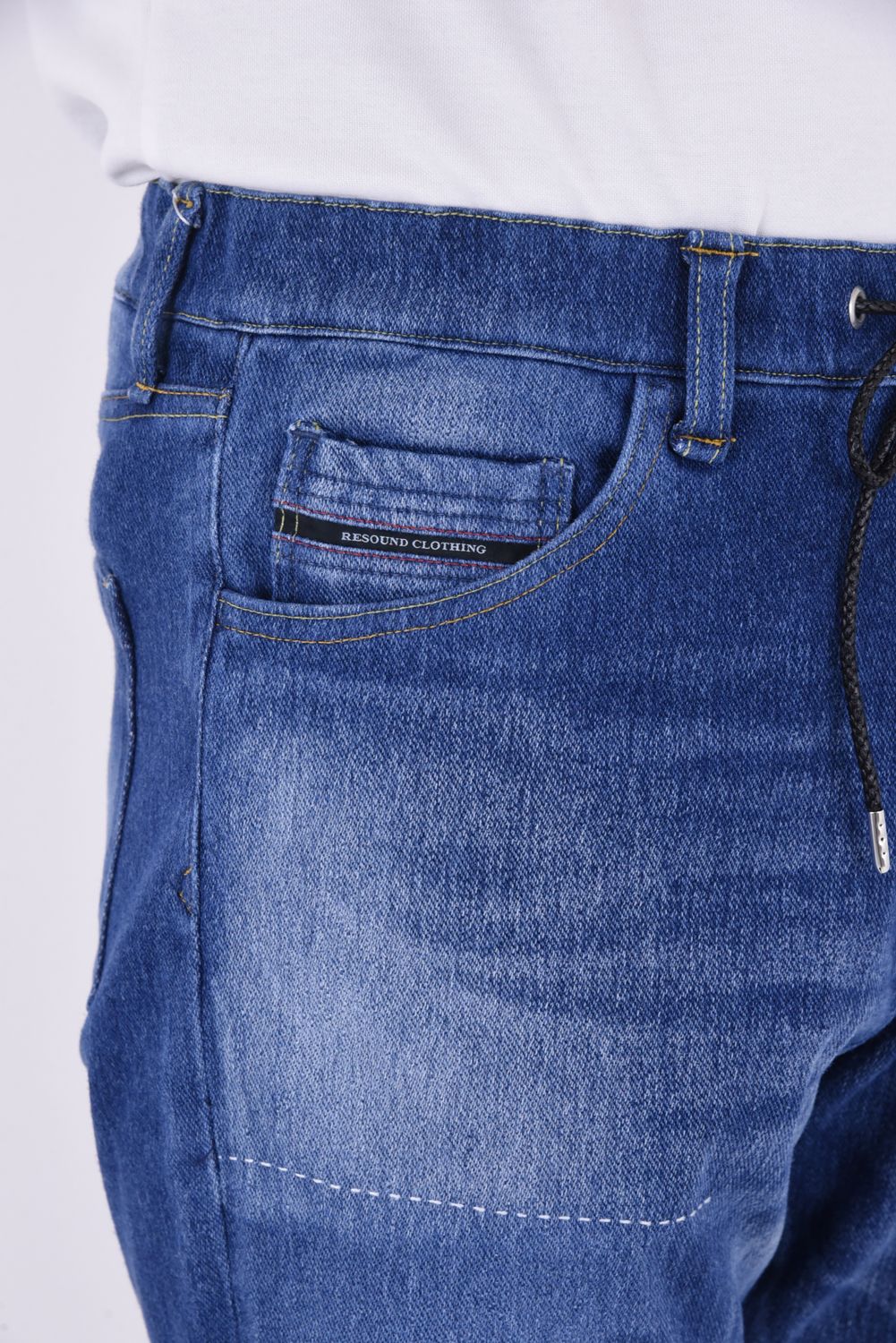 MICK DENIM JERSEY / 定番 デニム ジャージーンズ インディゴリメイク