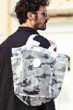MESH TOTE / メッシュ生地 トートバッグ ホワイトカモ