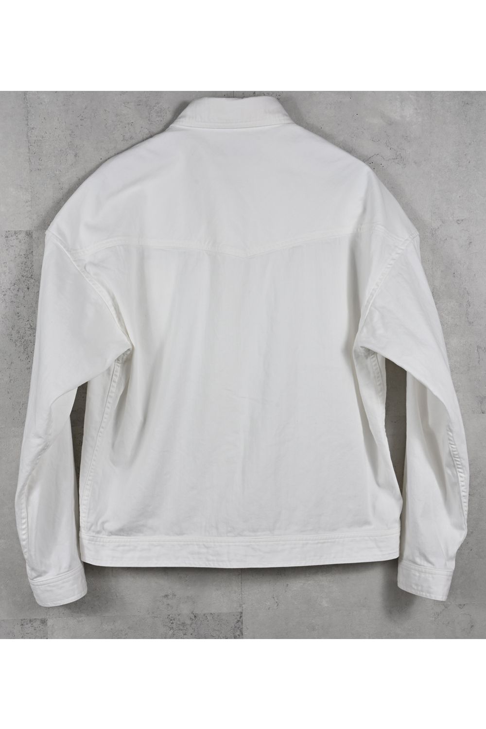 WESTAN JK / ヴィンテージダンガリー生地 ウエスタンシャツジャケット (ホワイト) (3月中旬入荷予定) ※オーダー締切12/13(土)17:00