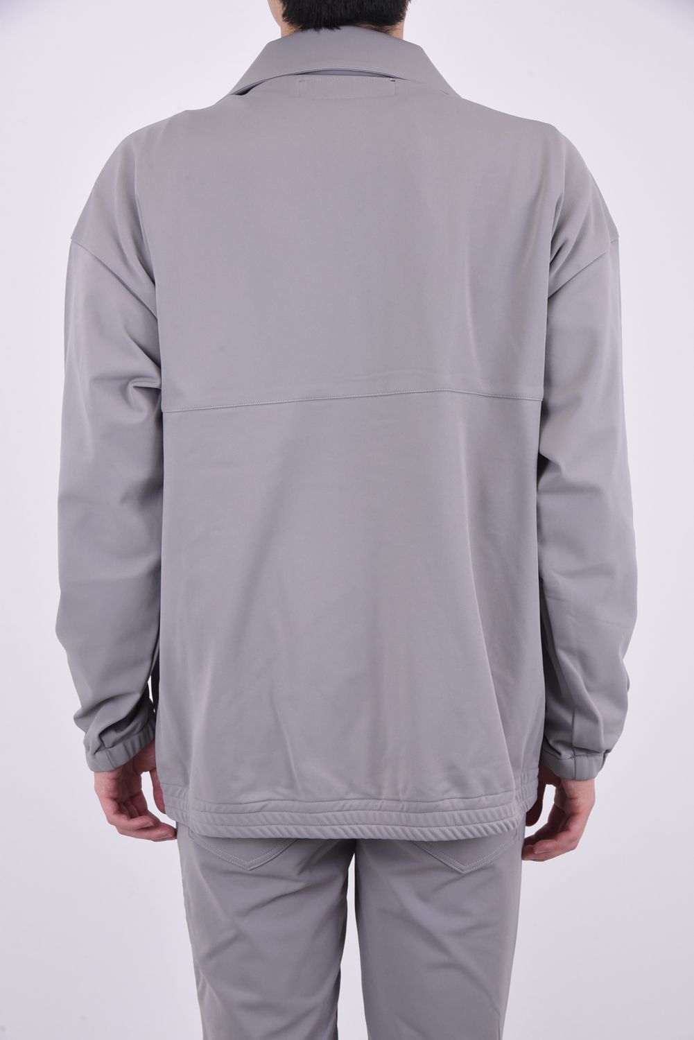 NYLON FLEECE OVER TRACK JK / 裏起毛 高機能ナイロンマイクロファイバー トラックジャケット グレー
