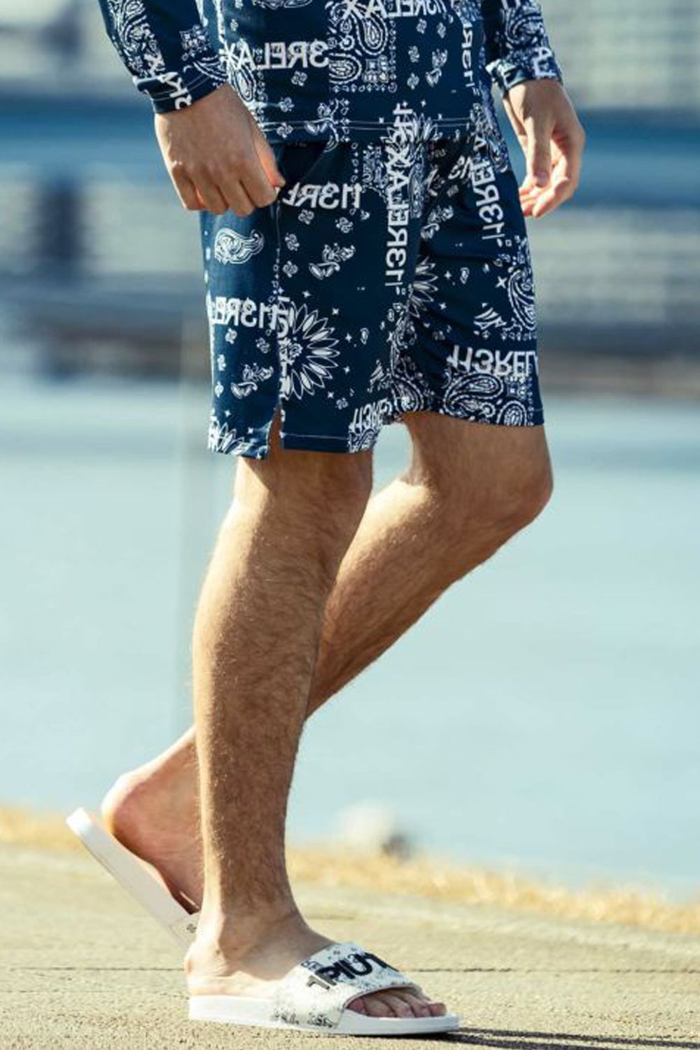 1PIU1UGUALE3 RELAX - ALOHA PAISLEY SHORT PANTS / ペイズリー柄 ...