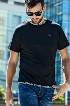 COLLAR LOGO T-SHIRT / ネックロゴ 半袖Tシャツ ブラック