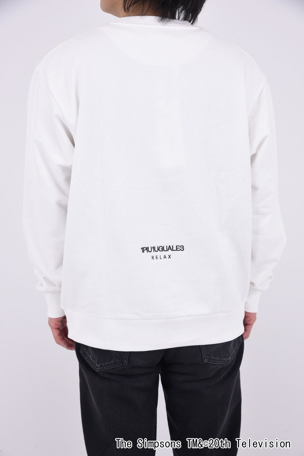 BART SIMPSON CREW NECK / シンプソンズプリント クルーネック (ホワイト)
