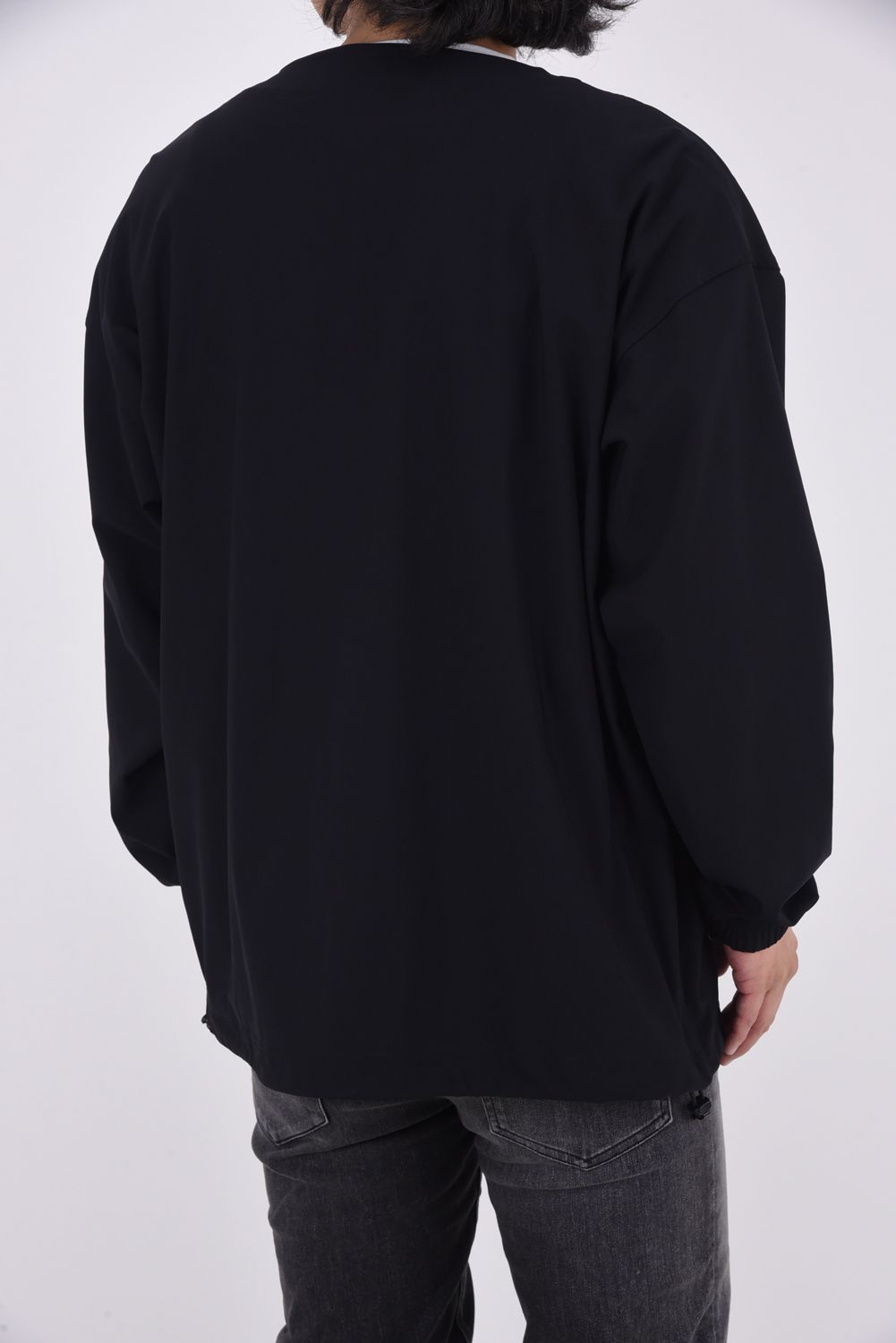NYLON TECH CARDIGAN / 高機能ナイロンマイクロファイバー カーディガン ブラック