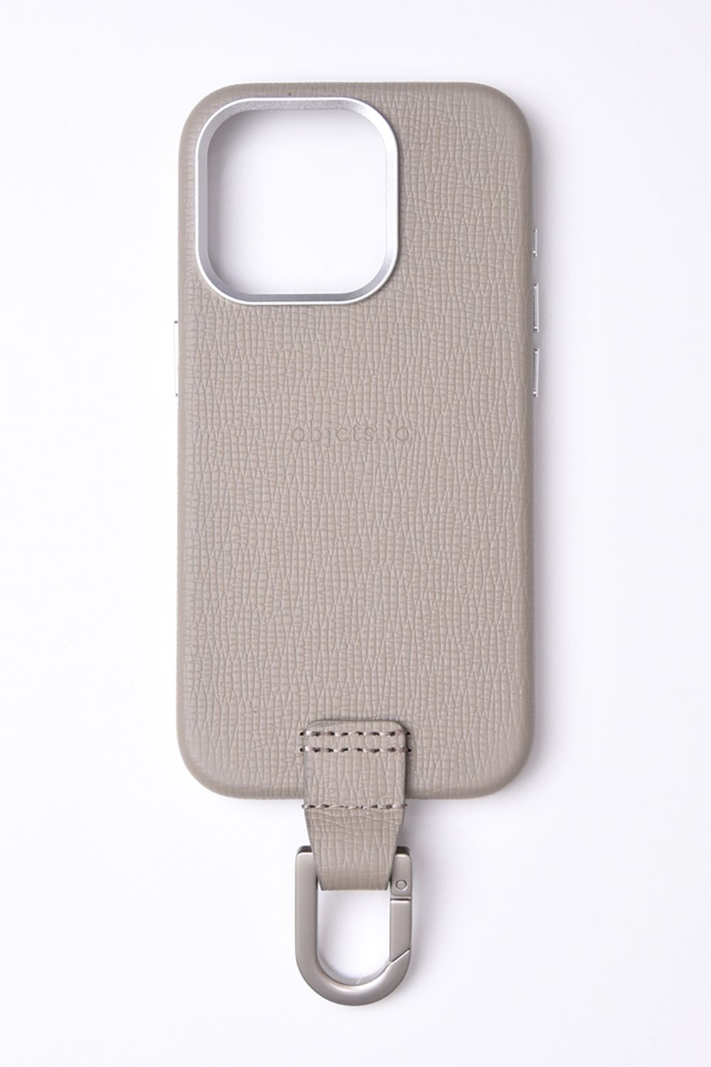 CARABINER-CASE / カラビナ付 iPhone レザーケース (トープ)