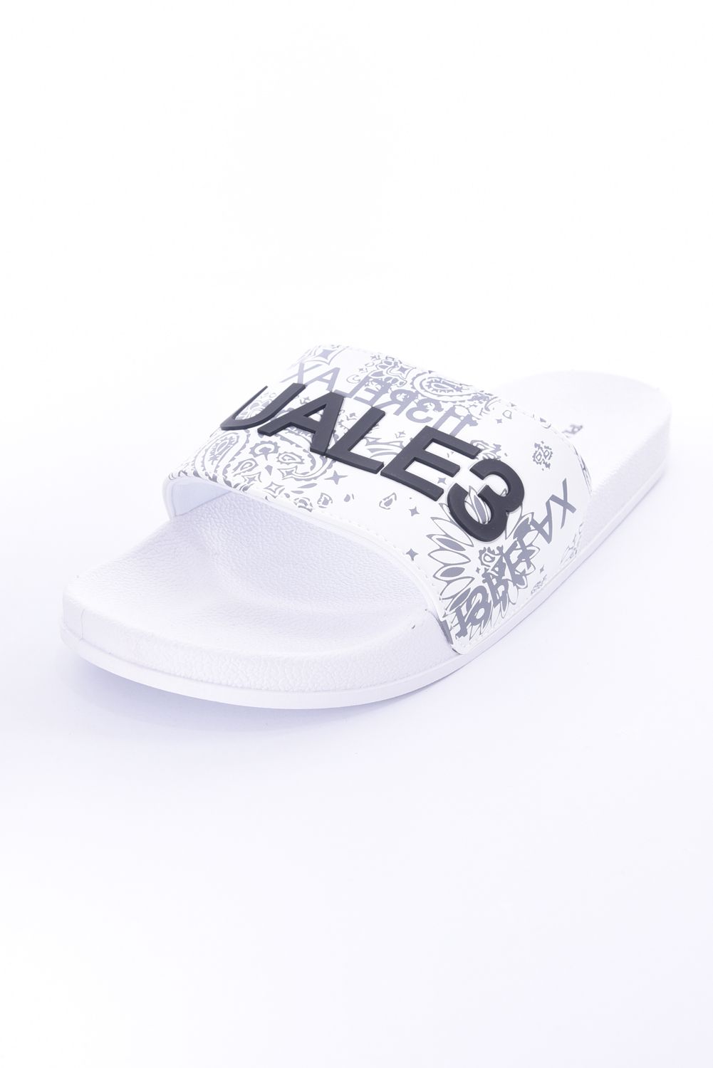 PAISLEY PATTERN SANDALS / ロゴ オリジナルバンダナ柄 シャワーサンダル ホワイト
