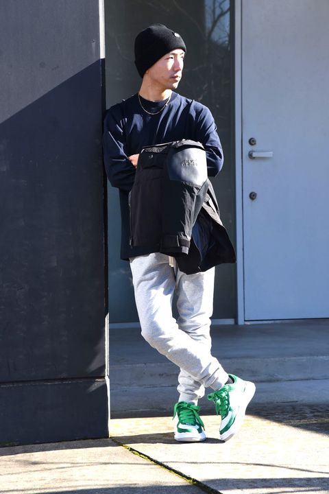 【REIGNING CHAMP】 スウェットパンツでもキメれます!着こなし簡単、シンプルコーディネート Ver.2