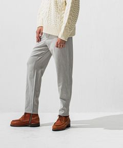 PAT WIDE EASY PANTS / ワイドテーパード イージースラックス (グレー) (12月上旬入荷予定) ※オーダー締切:9月7日(月)17時