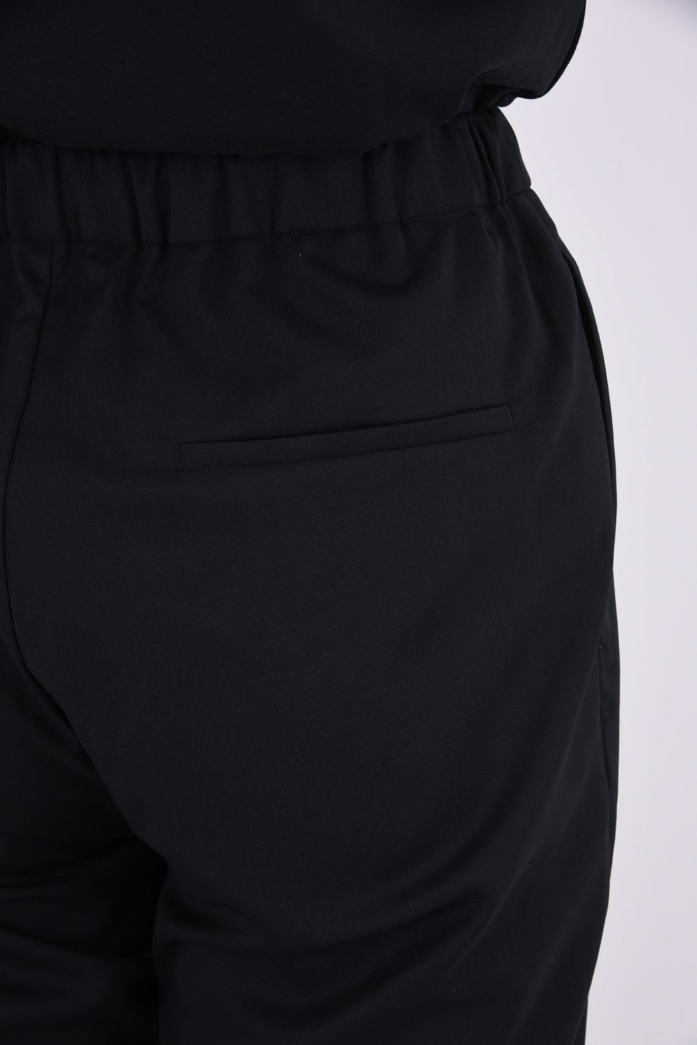 TWILL SOFT FLARE PANTS / ツイル ソフトフレアパンツ (ブラック)
