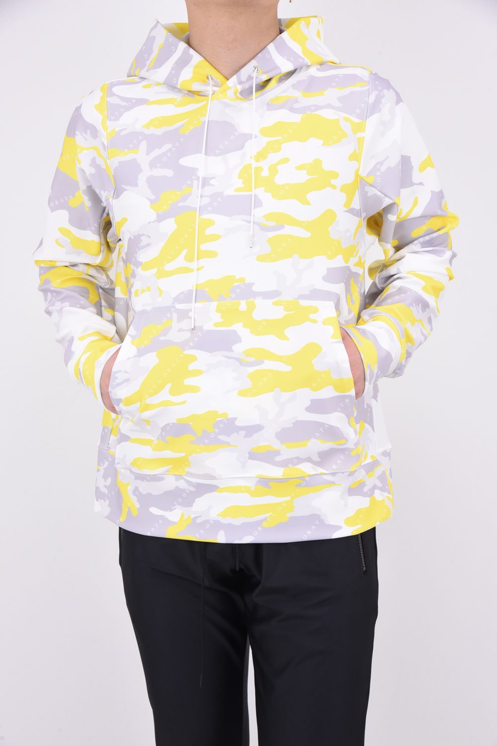 pullover hoodie / オリジナルカモフラージュ プルオーバーフーディー イエロー