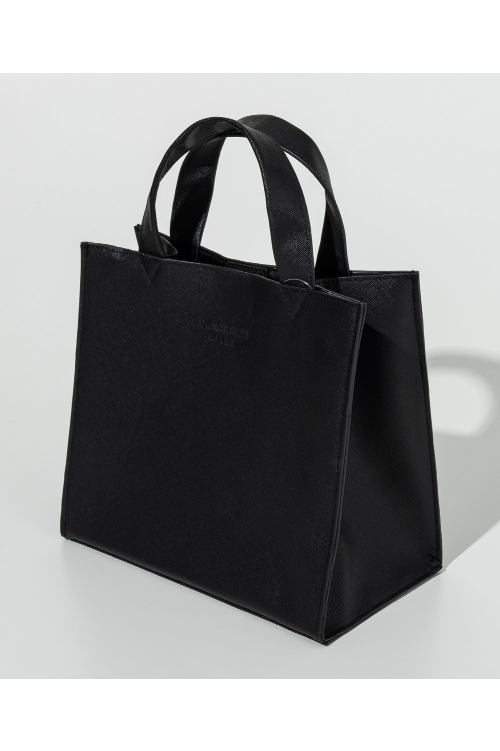 SAFFIANO LUNCH BAG / サフィアーノエコレザー ランチバッグ (ブラック) (12月中旬入荷予定)