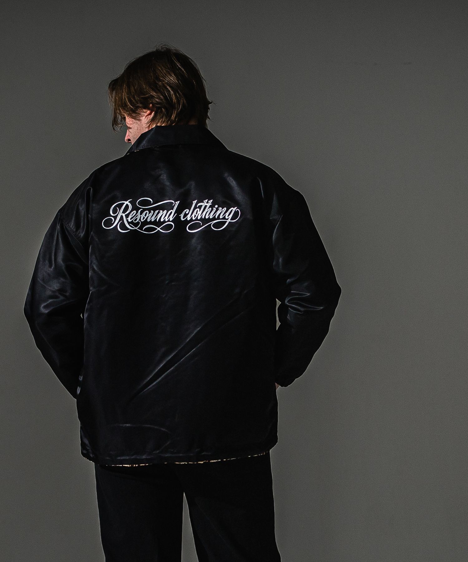 REV COACH JK / リバーシブル レオパード ナイロンコーチジャケット (ブラック) (9月末入荷予定) ※オーダー締切:5月23日(土)17時