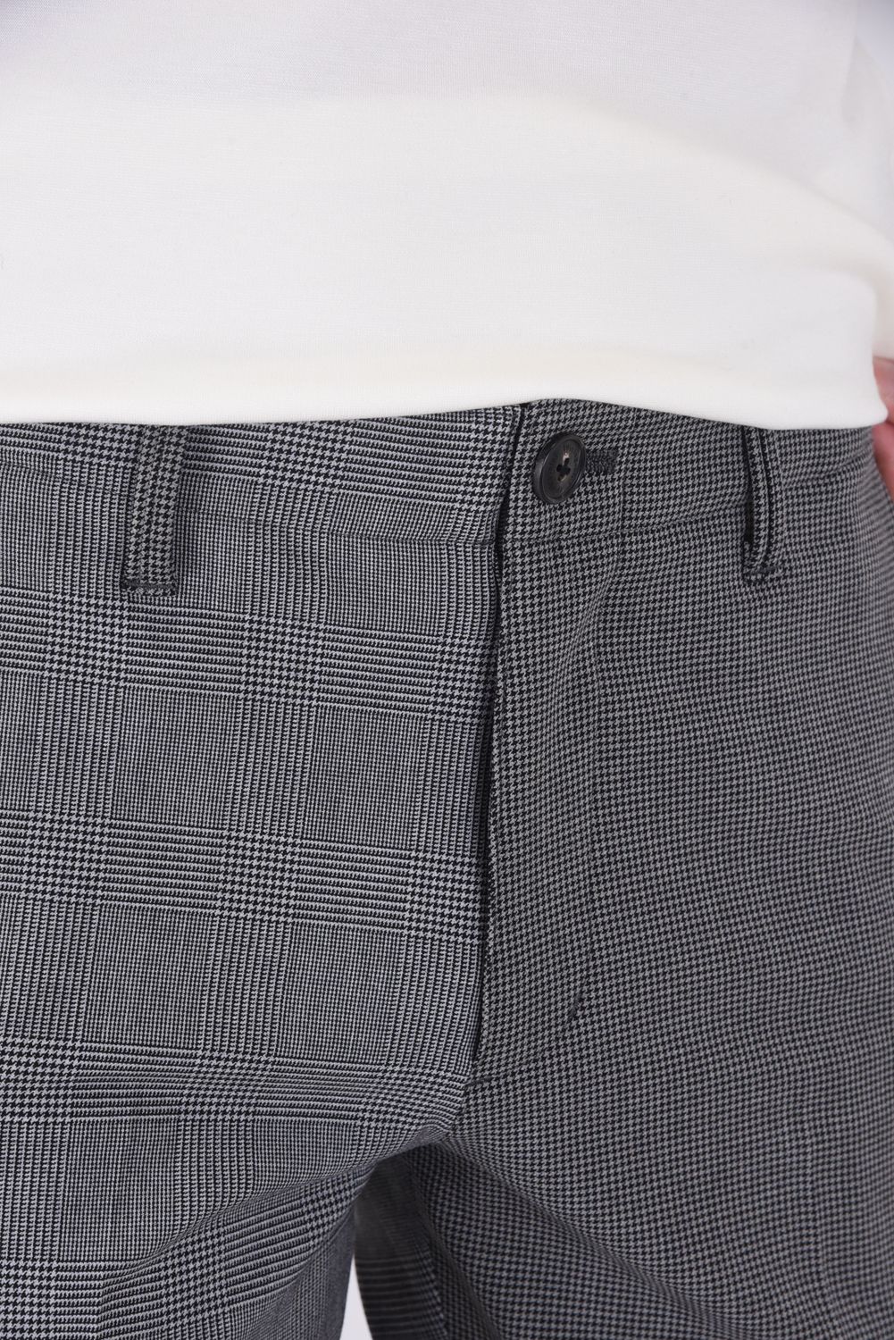 CRAZY RIB SLACKS / 定番 2WAY ストレッチ クレイジーパターンリブ スラックス ブラック/ライトグレー