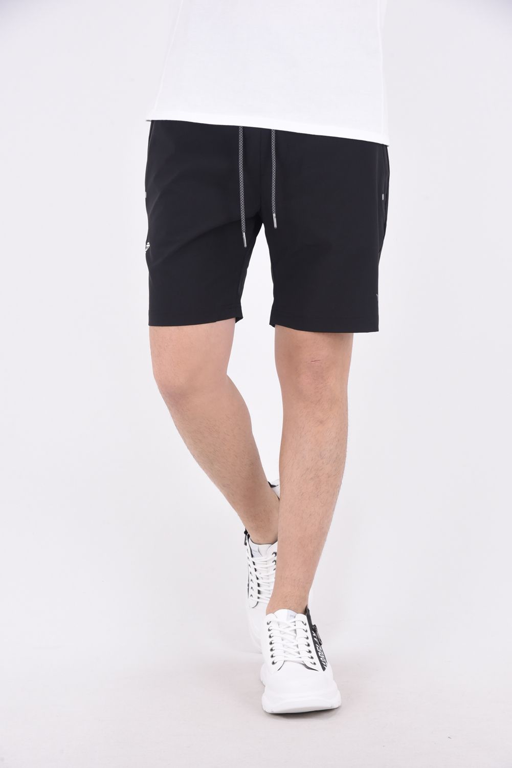 RUNNING LOGO  SHORT PANTS  / ランニング ロゴ ショートパンツ ブラック