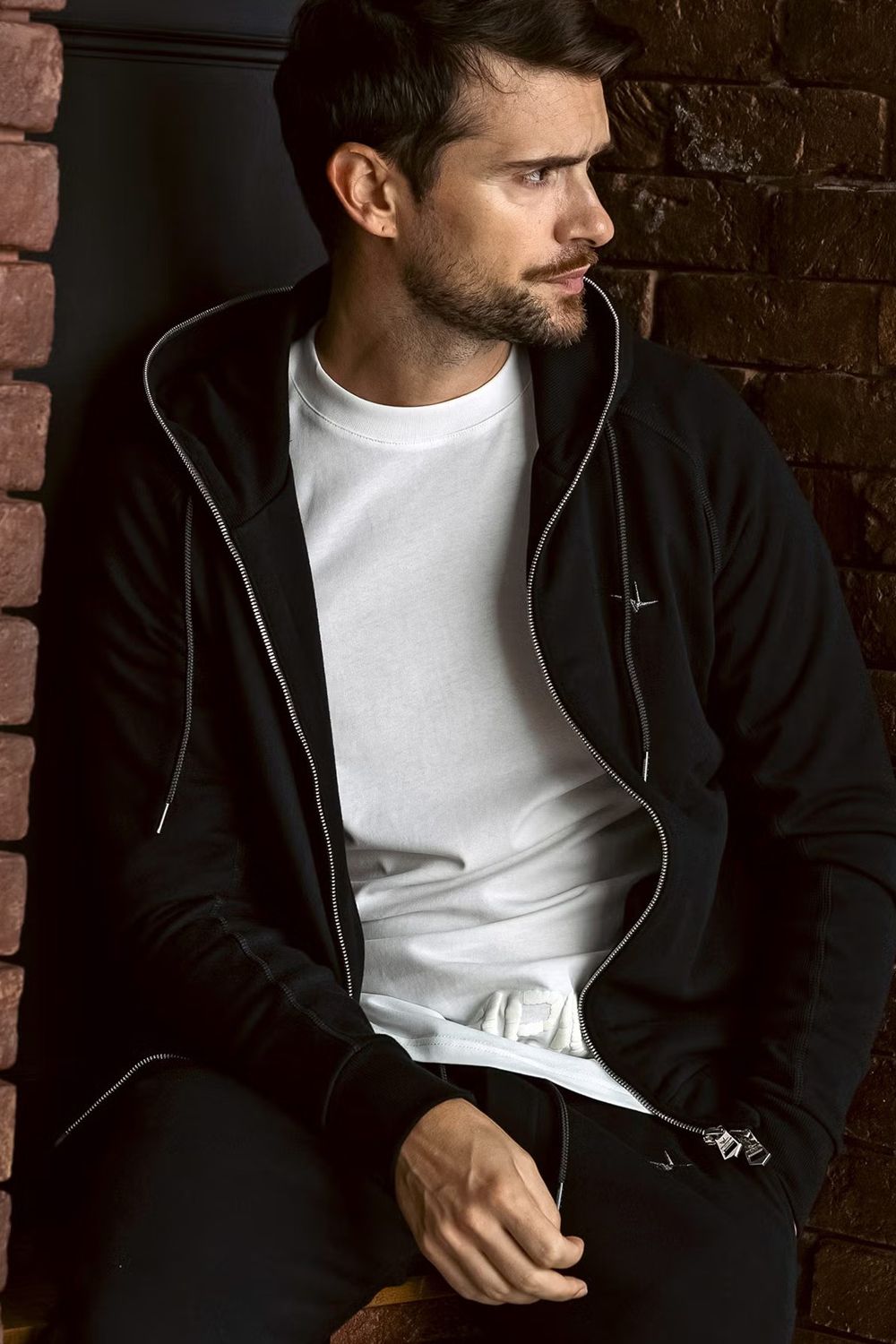 【26SS】 LUXURIOUS ZIP HOODIE / メタルファスナー ジップパーカー (ブラック)