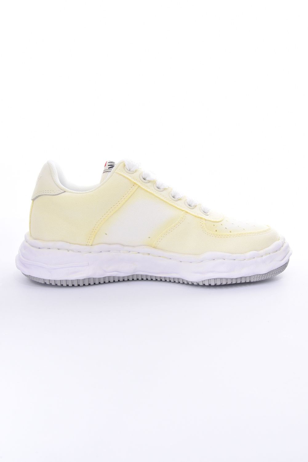 "WAYNE" OG Sole Effect Canvas Low-top Sneaker / オリジナルソール スプレーエフェクト キャンバス ローカットスニーカー ホワイト