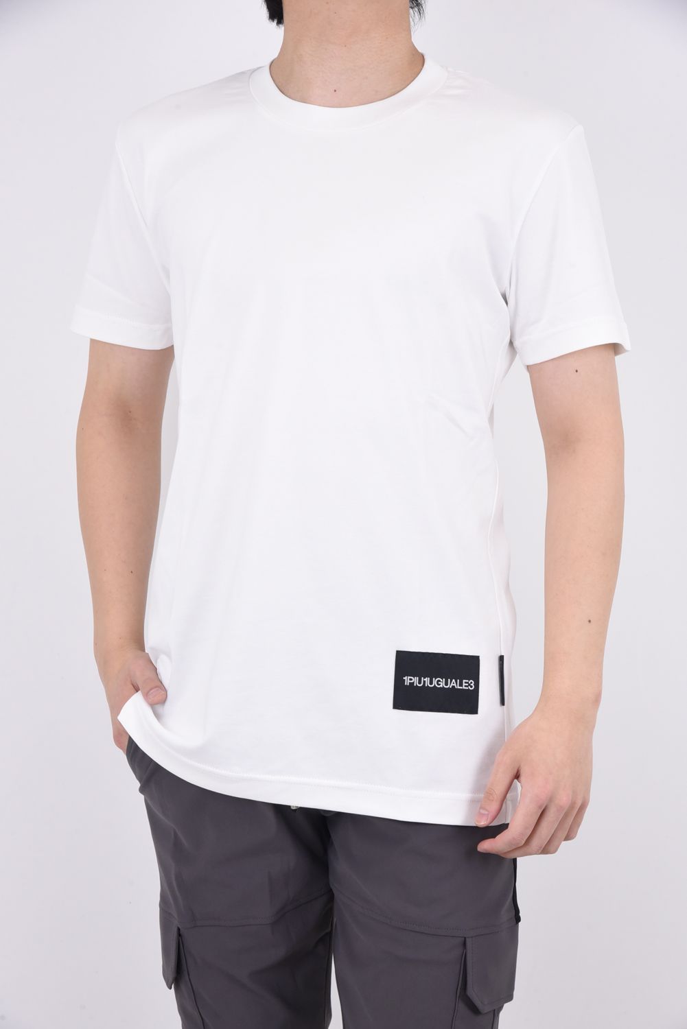113 TAGS CREW / 定番 タグロゴ ベーシック クルーネックTシャツ ホワイト