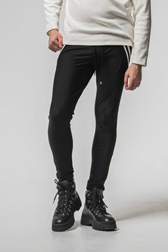 HEAT EDGE PT / 裏起毛 ダブルライン スキニーイージーパンツ (ブラック/ホワイト) (11月上旬入荷予定) ※オーダー締切：9月1日(月)18:00