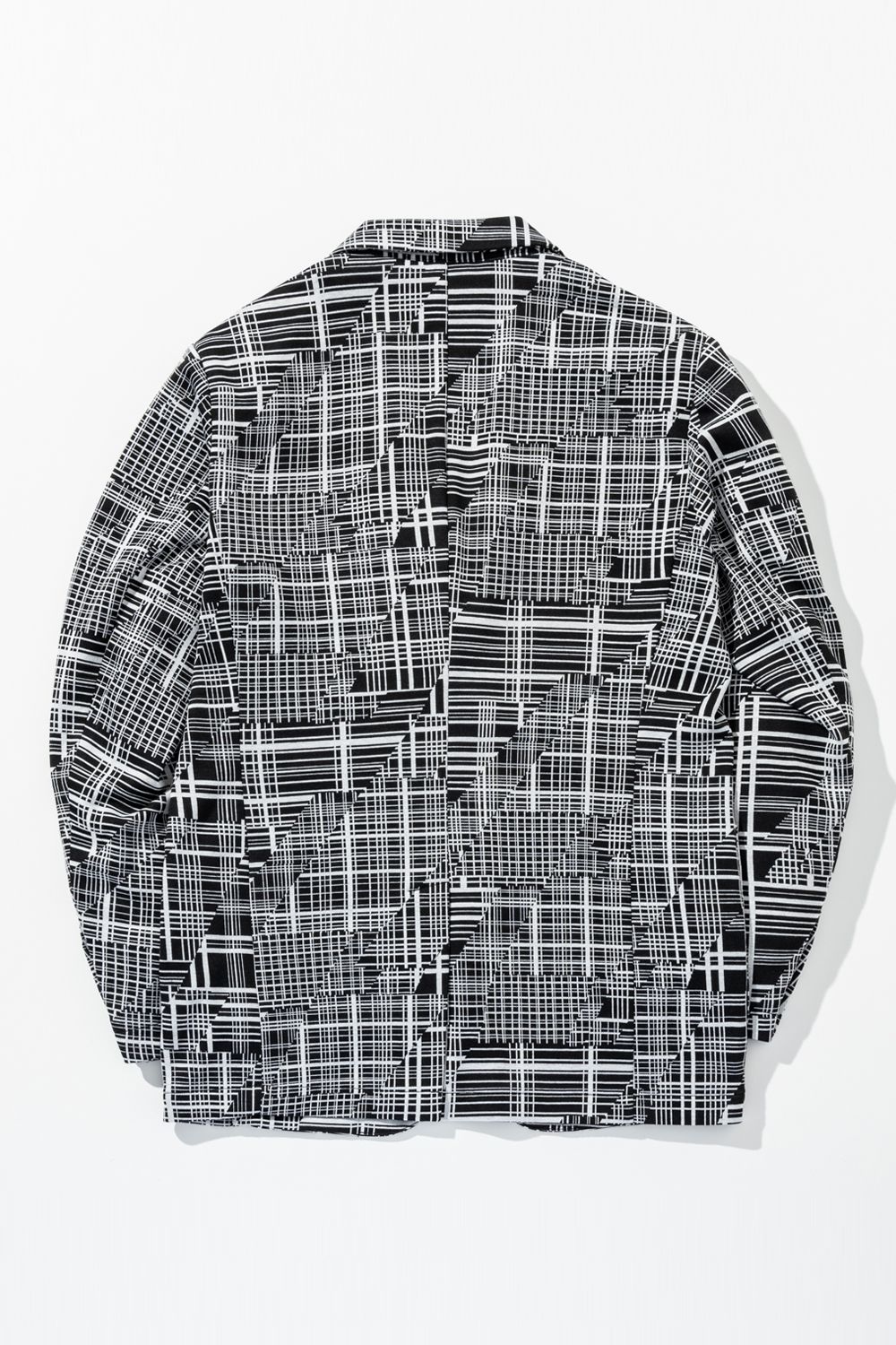 【26SS】 GEOMETRIC CLASSIC JACQUARD JACKET / ジオメトリック総柄 テーラードシングルジャケット (ブラック) (2月上旬入荷予定)