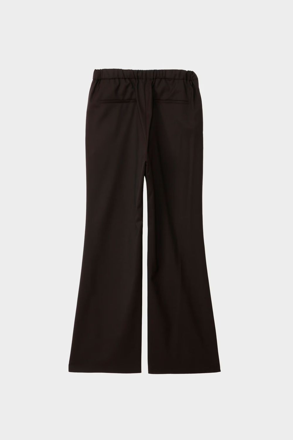 TWILL SOFT FLARE PANTS / ツイル ソフトフレアパンツ (ブラウン) (8月下旬~9月上旬）