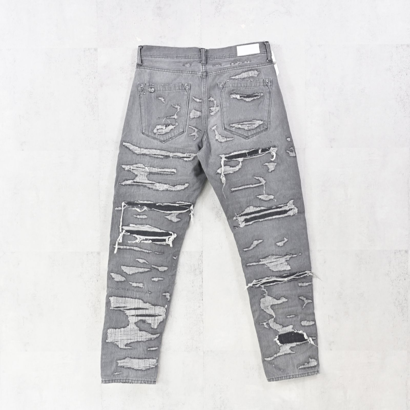 SCOTT JEANS / ライトオンス スペシャルクラッシュ ヴィンテージジーンズ (ブラック) (12月中旬入荷予定) ※オーダー締切:9月7日(月)17時