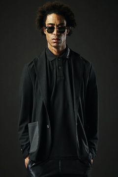 113SPORT TECHNICAL MESH CRAZY 2B JACKET / テクニカル メッシュ クレイジーパターン 2B ジャケット ブラック×チャコール
