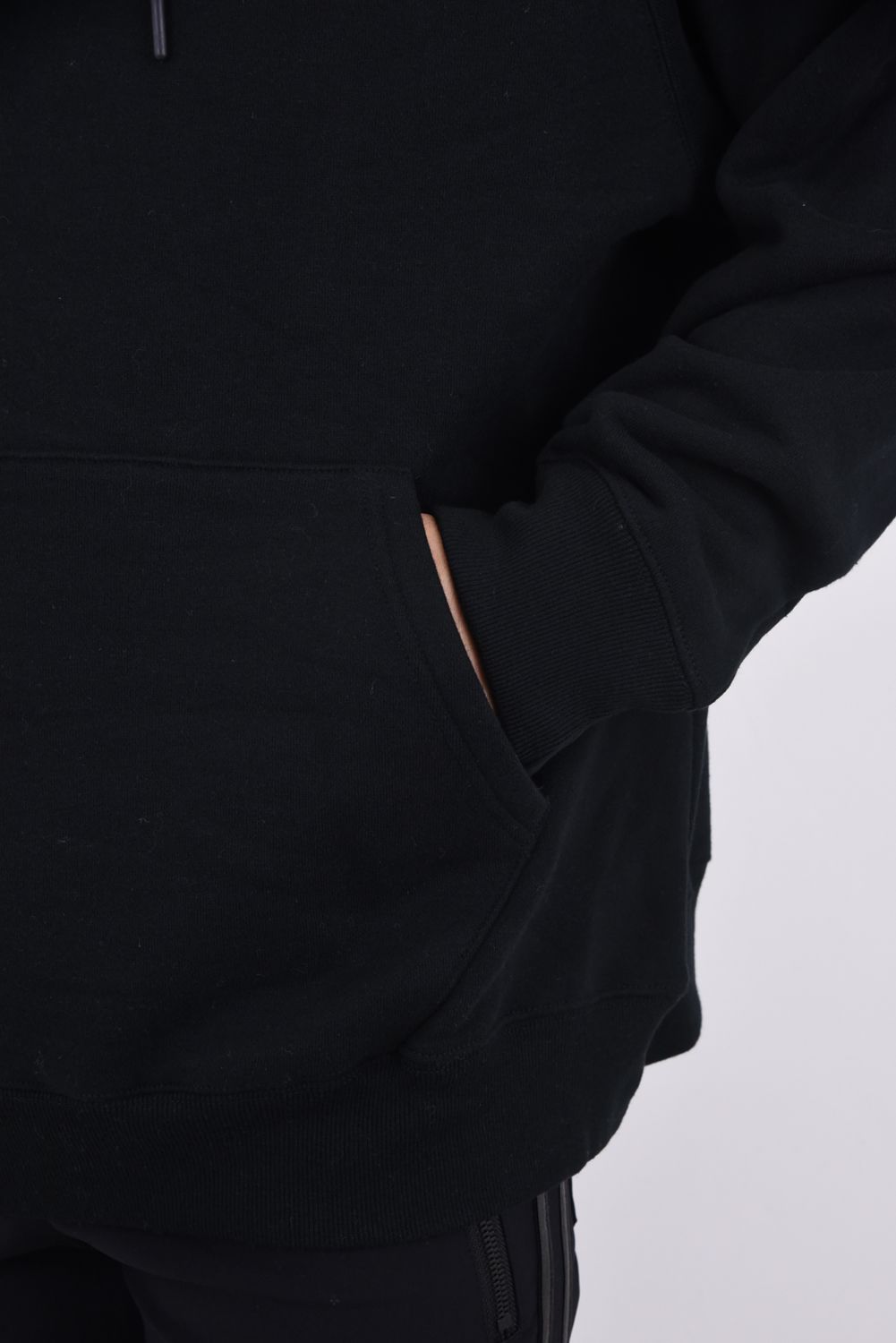 RW HOODIE / ワイドシルエット 裏毛 フーディー ブラック