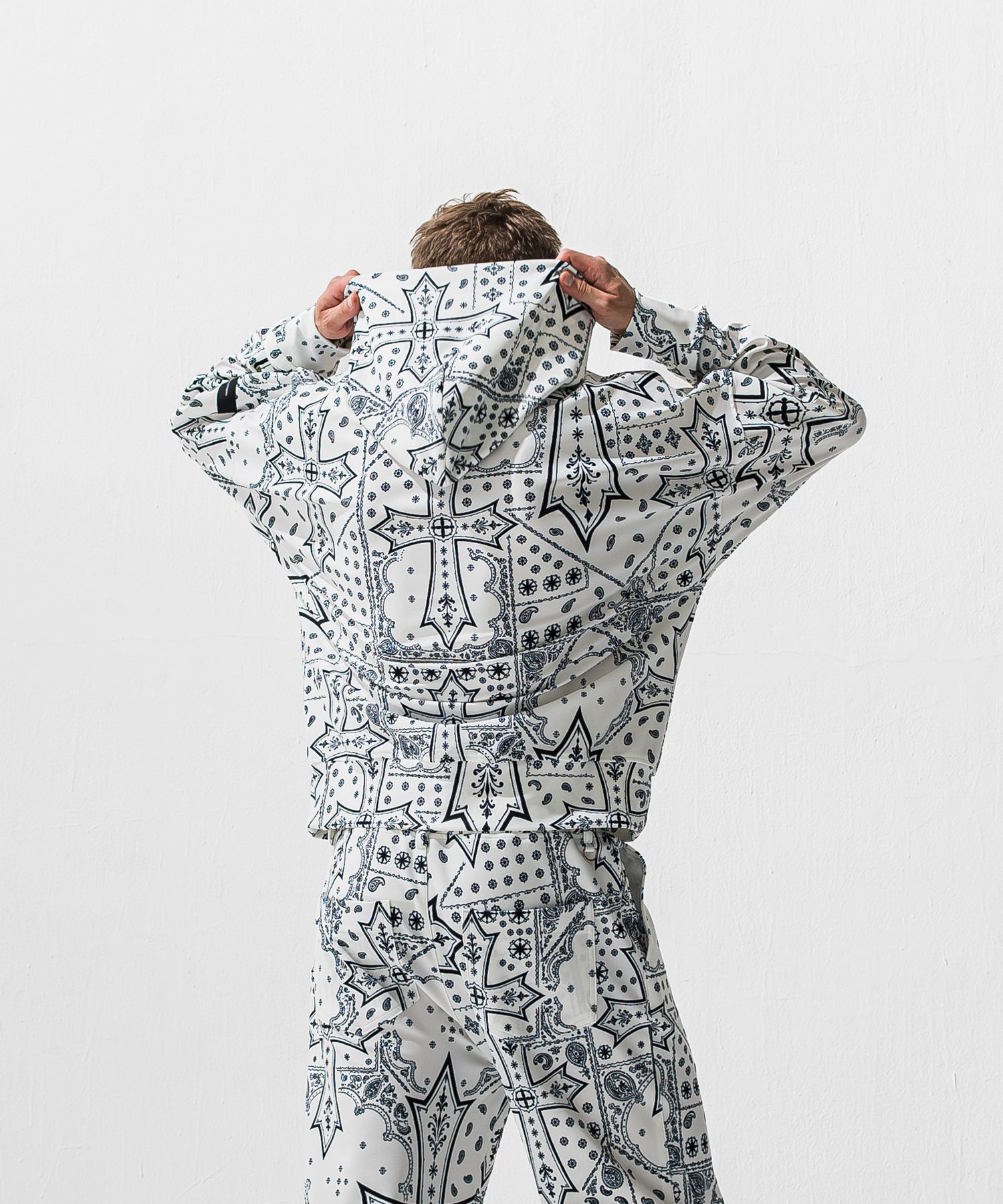 OVER HOODIE / トリコット オーバーパーカー (クロスホワイト) (1月上旬入荷予定) ※オーダー締切:9月7日(月)17時