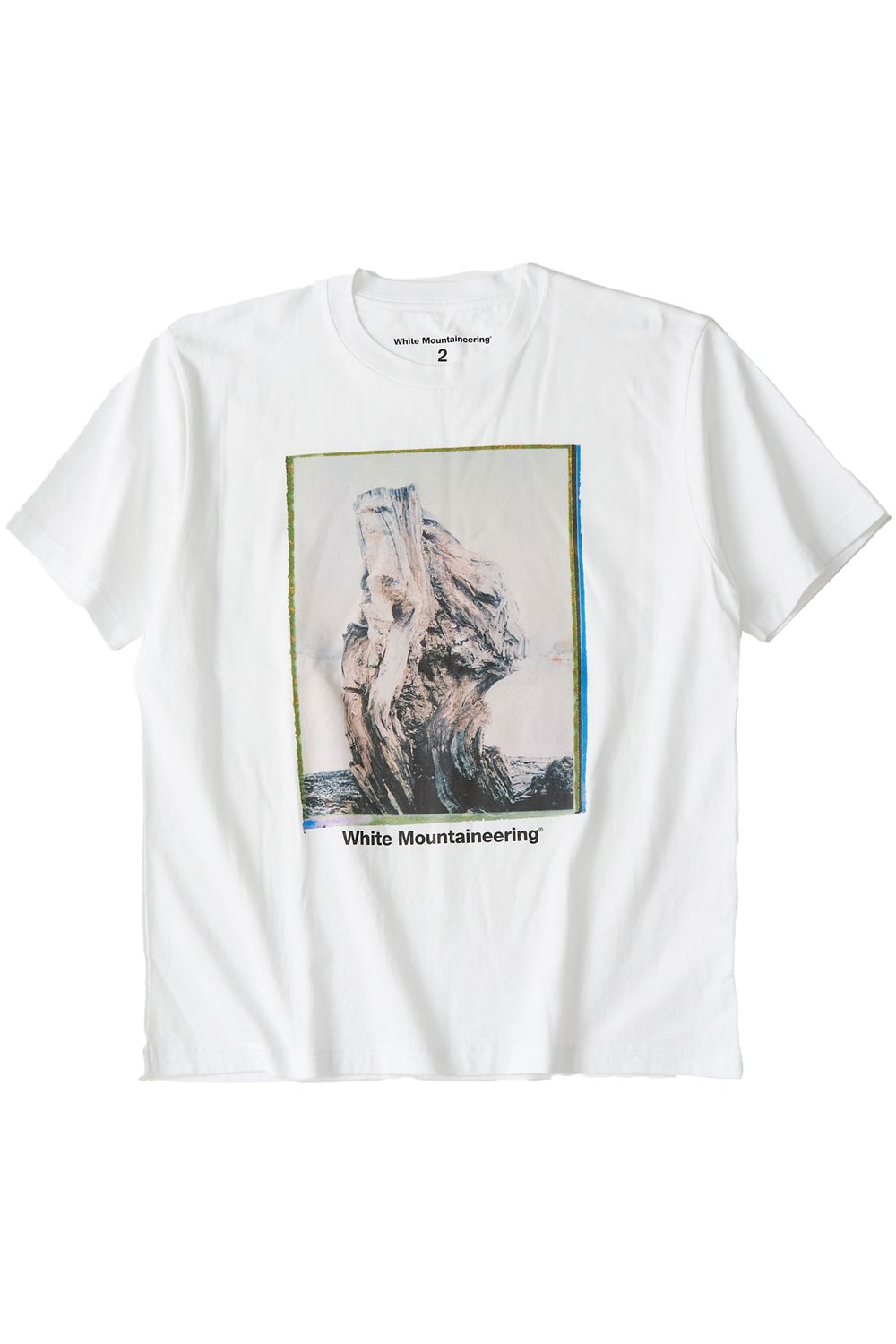"WANAKA" PHOTO T-SHIRT / フォトプリント レギュラーシルエット クルーネック 半袖 Tシャツ ホワイト