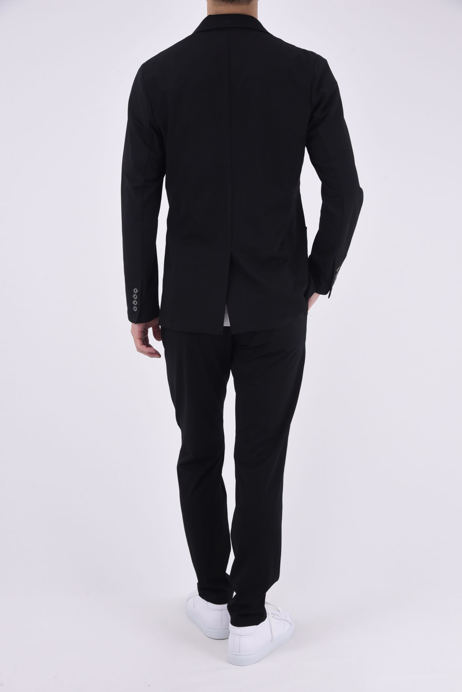 CUT AND SEW SLACKS / アーチロゴ カットソー スラックス ブラック