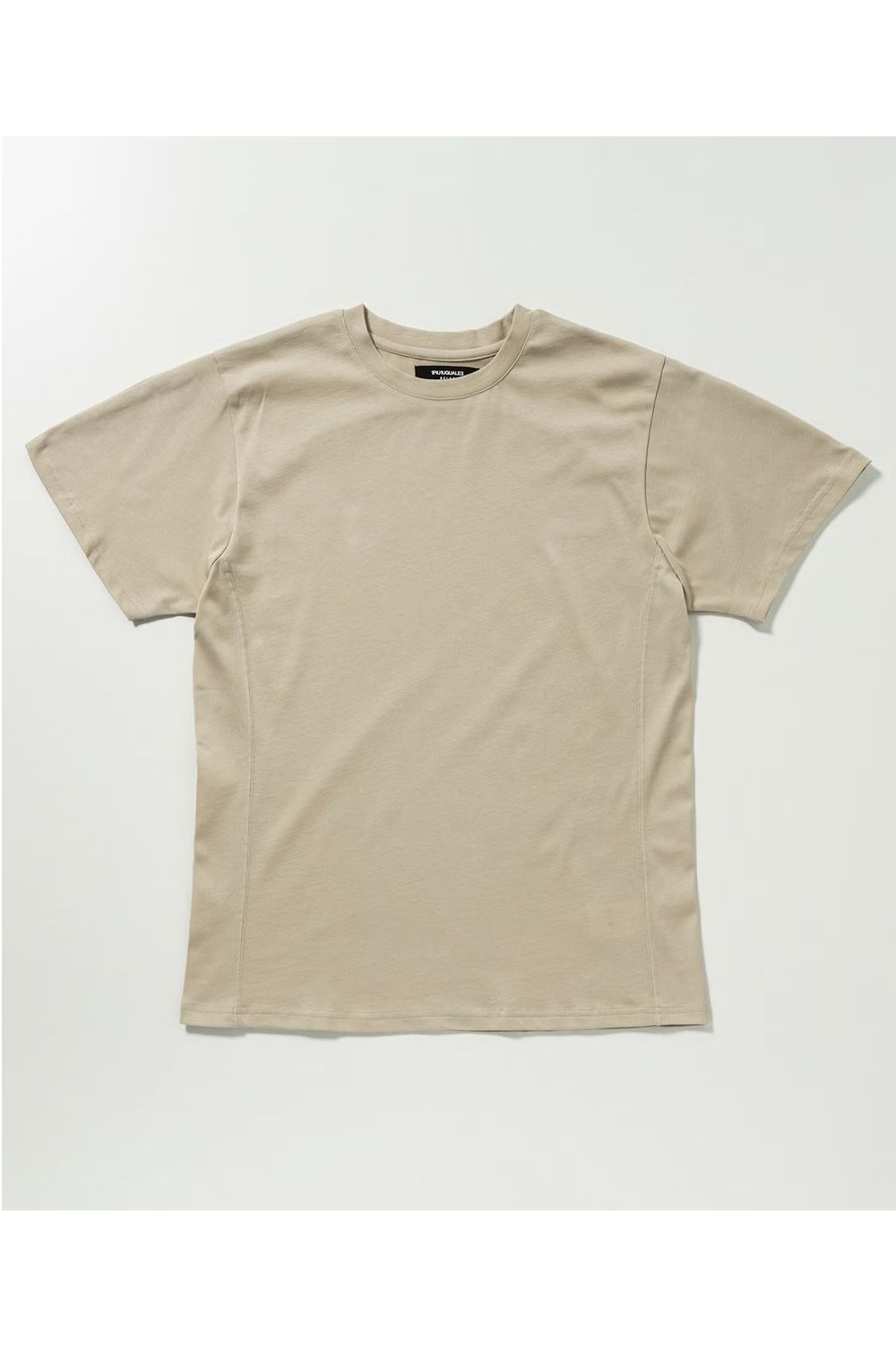 RHINESTONE T-SHIRT / ラインストーン バックロゴ Tシャツ (ベージュ)