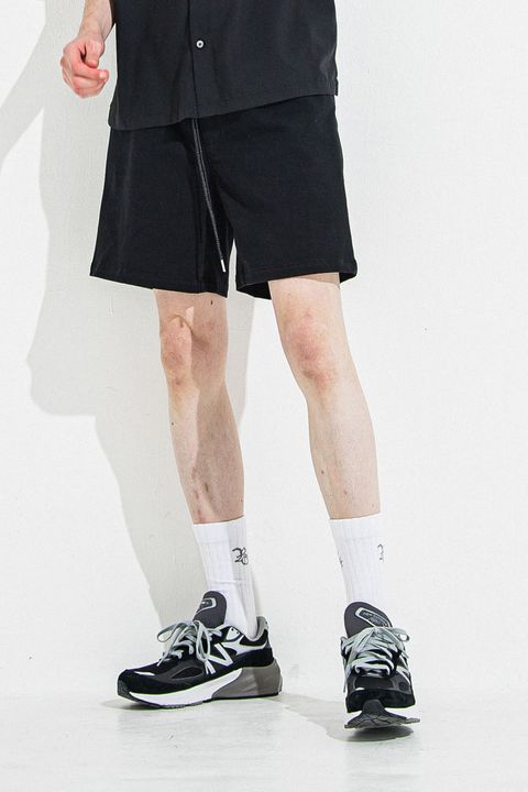 DENIM JERSEY SHORTS / ジャージーンズ ショートパンツ ブラック