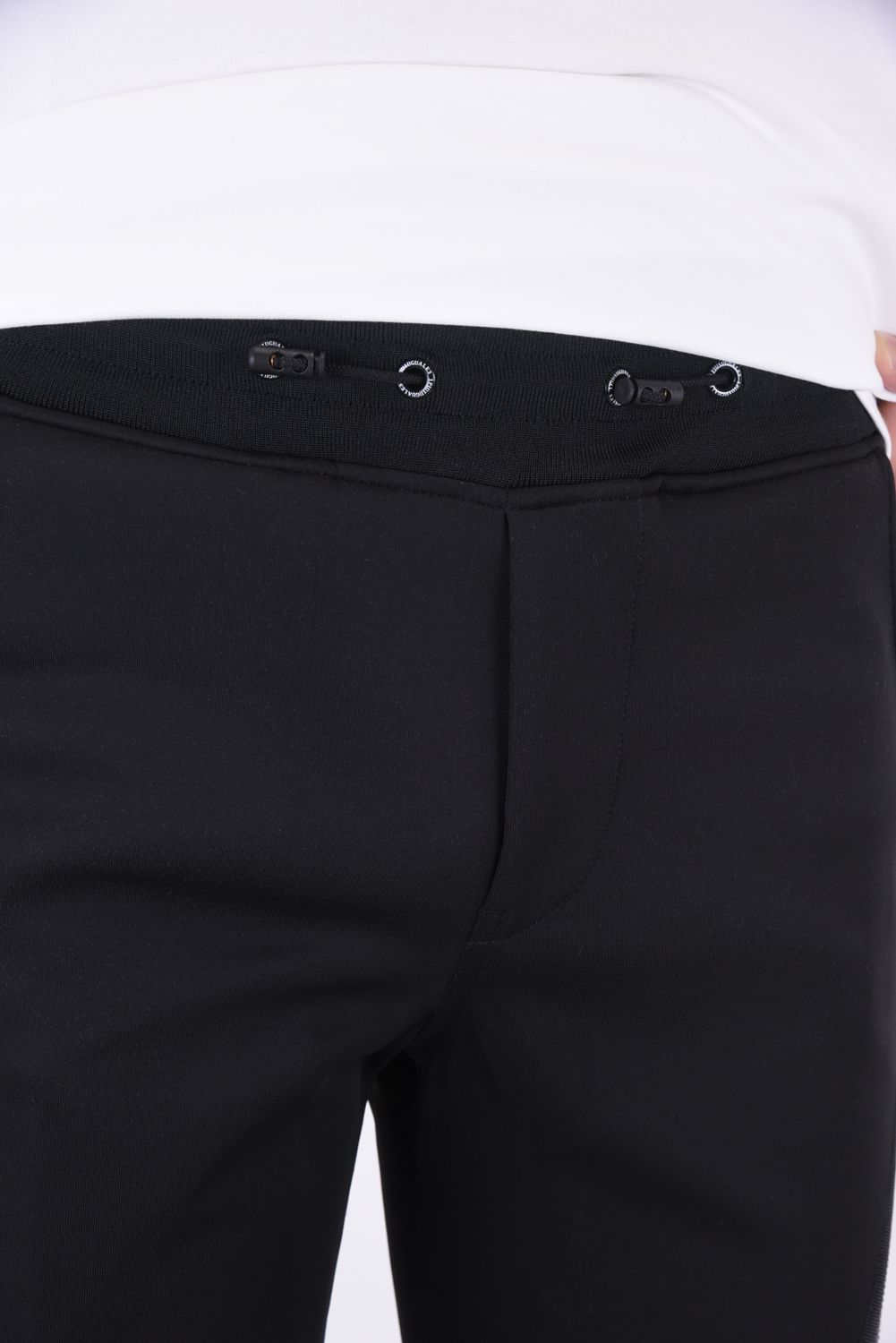 113 SPORT / THESAINT MAFIA DIAGONAL ZIP PT  SOLID BLACK / ダイアゴナル ジップパンツ ソリッド ブラック