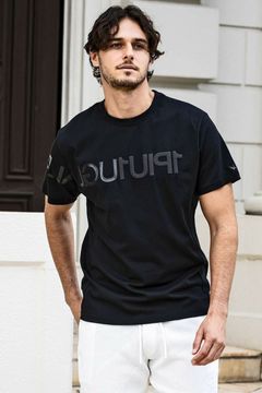 BIG LOGO INVERTED T-SHIRT / ビッグロゴ インバート Tシャツ (ブラック)
