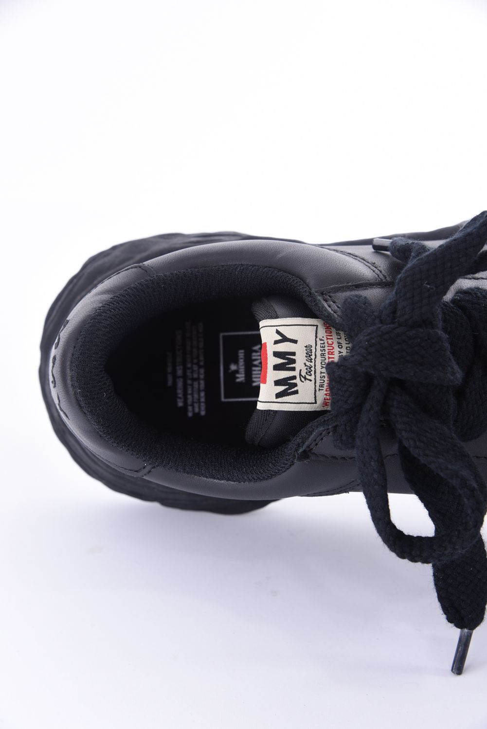 "WAYNE LOW" OG sole leather Low-Top sneaker / オリジナルソール レザー ローカットスニーカー ブラック / ブラック