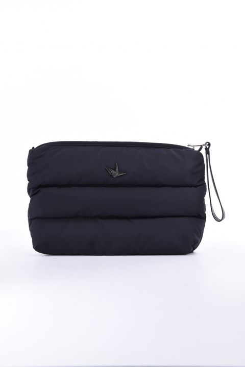 【26AW】 PUFFY NYLON CLUTCH BAG / ナイロン 中綿クラッチバッグ (ブラック)