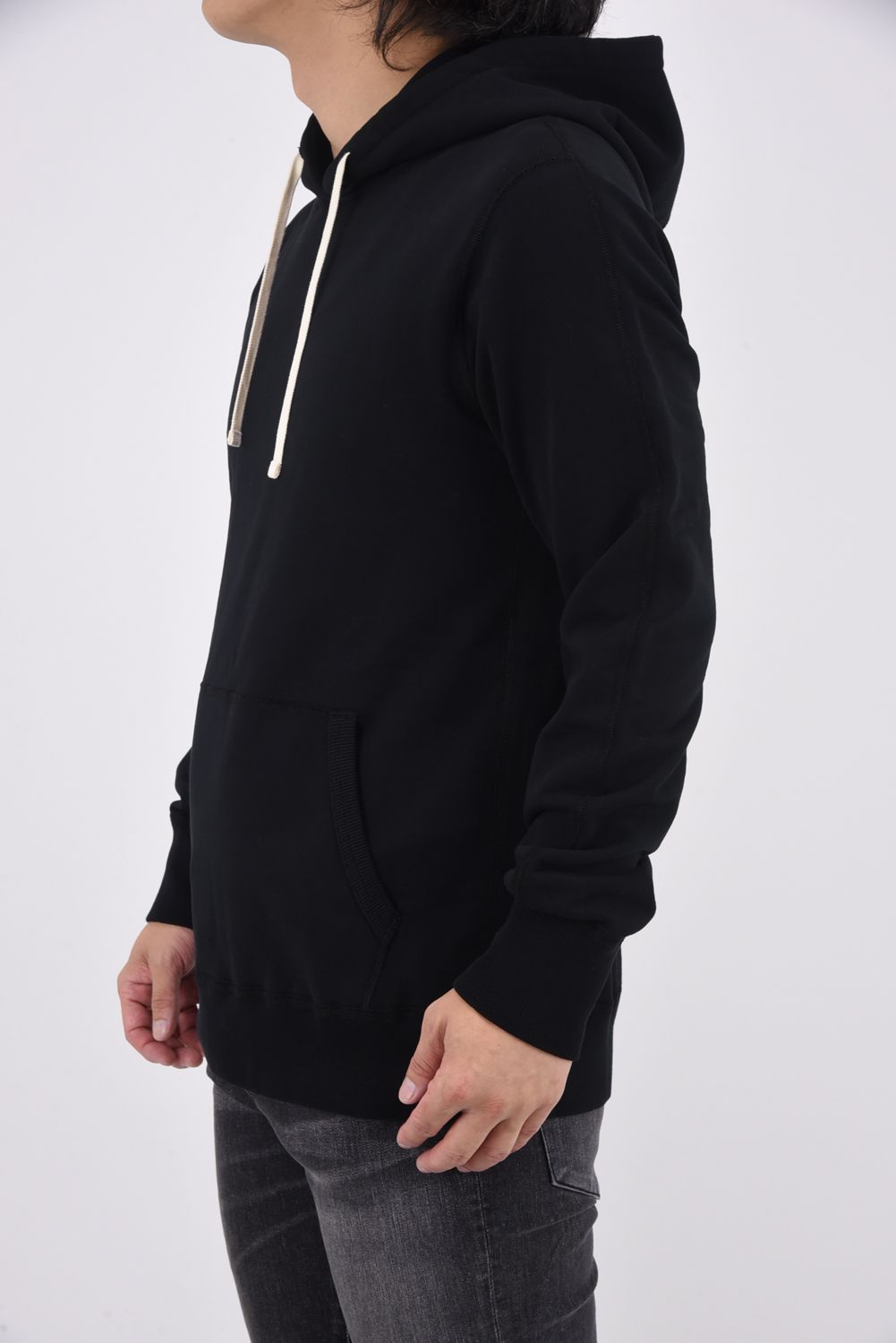 【国内正規品】 MIDWEIGHT TERRY PULLOVER HOODIE / ミッドウェイト プルオーバーフーディー ブラック