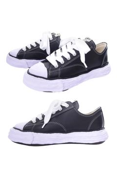 【PETERSON23】 OG sole Leather Low-top Sneaker / レザー ローカットスニーカー (ブラック)