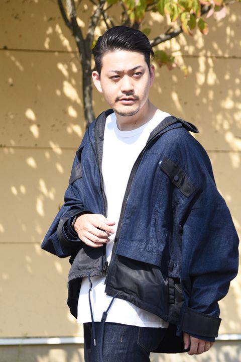 WM  /  LMC DOUBLE ZIP BLOUSON / レイヤード風 デニムブルゾン インディゴ