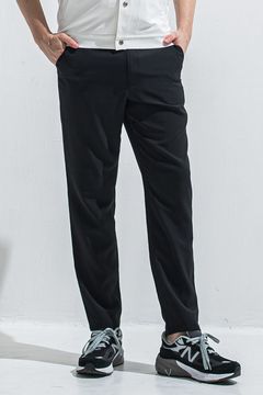 PAT WIDE EASY PANTS / ツイル生地 ワイドテーパード イージースラックス (ブラック) (4月中旬入荷予定) ※オーダー締切:2月15日(日)18時