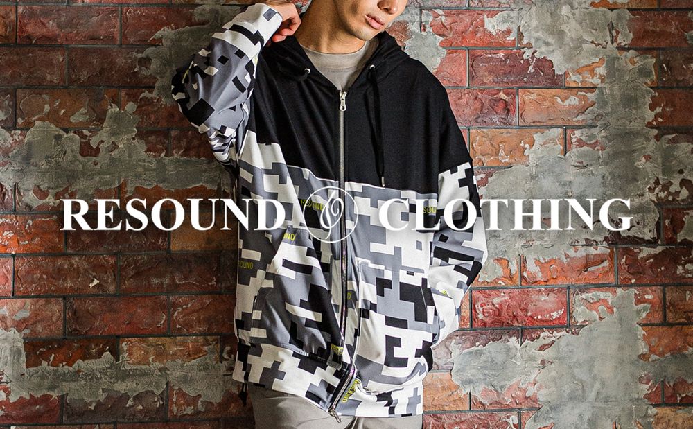 【RESOUND CLOTHING】 31th COLLECTION オリジナルのデジカモ柄がモードな雰囲気を醸し出す