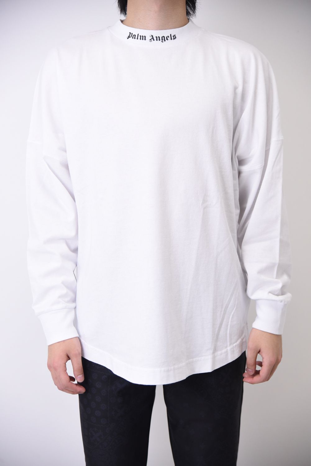 CLASSIC LOGO OVER TEE L/S / クラッシック ロゴ オーバー Tシャツ ロングスリーブ ホワイト - S