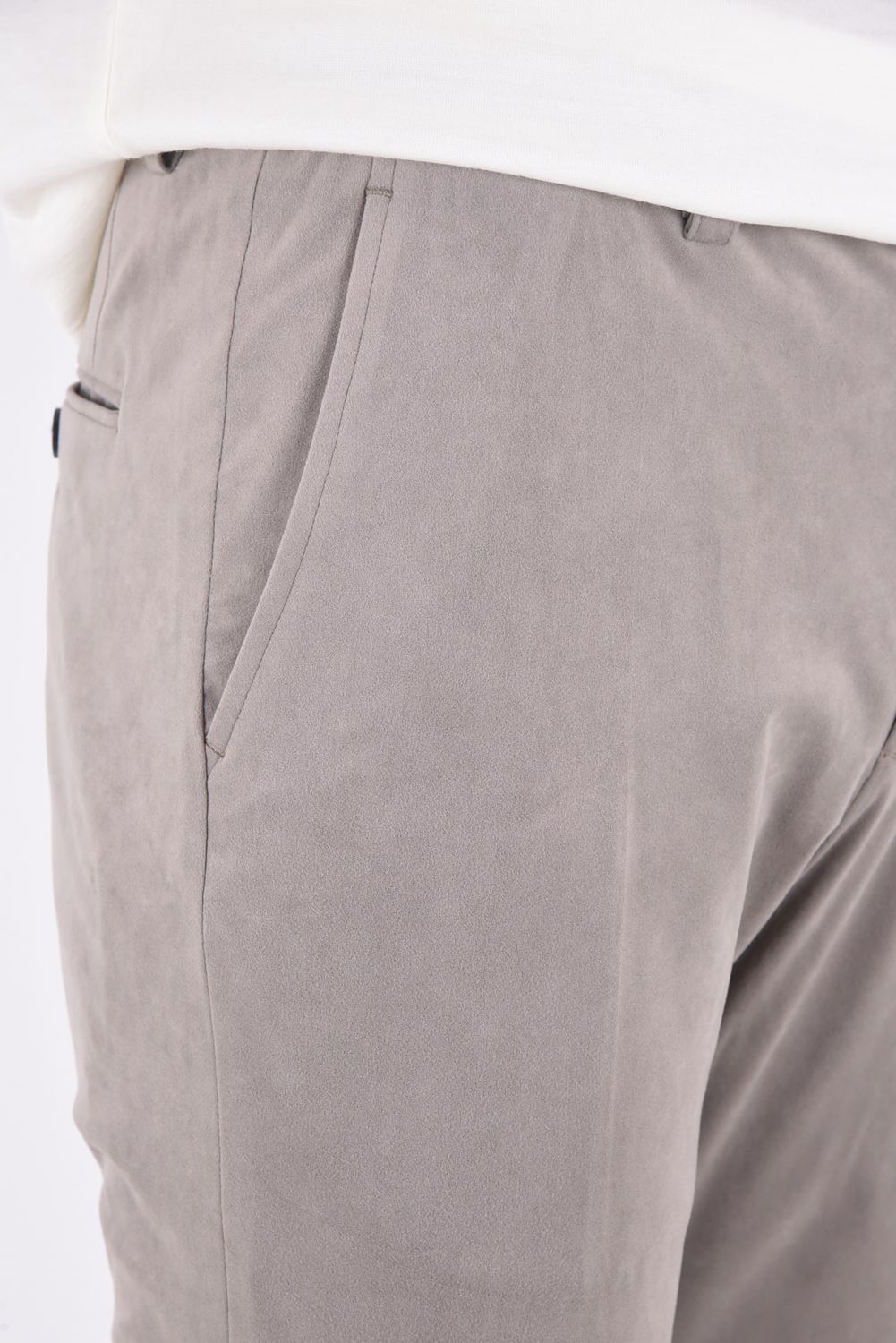 DANDY SLACKS / トリコット スウェード ダンディ スラックス ライトグレー