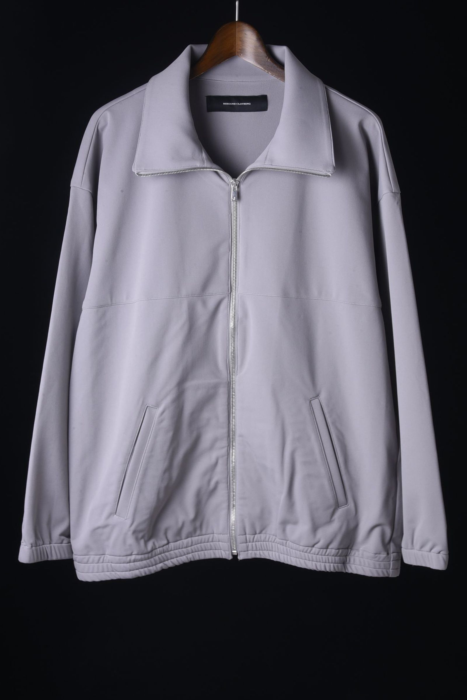 NYLON FLEECE OVER TRACK JK / 裏起毛 高機能ナイロンマイクロファイバー トラックジャケット グレー