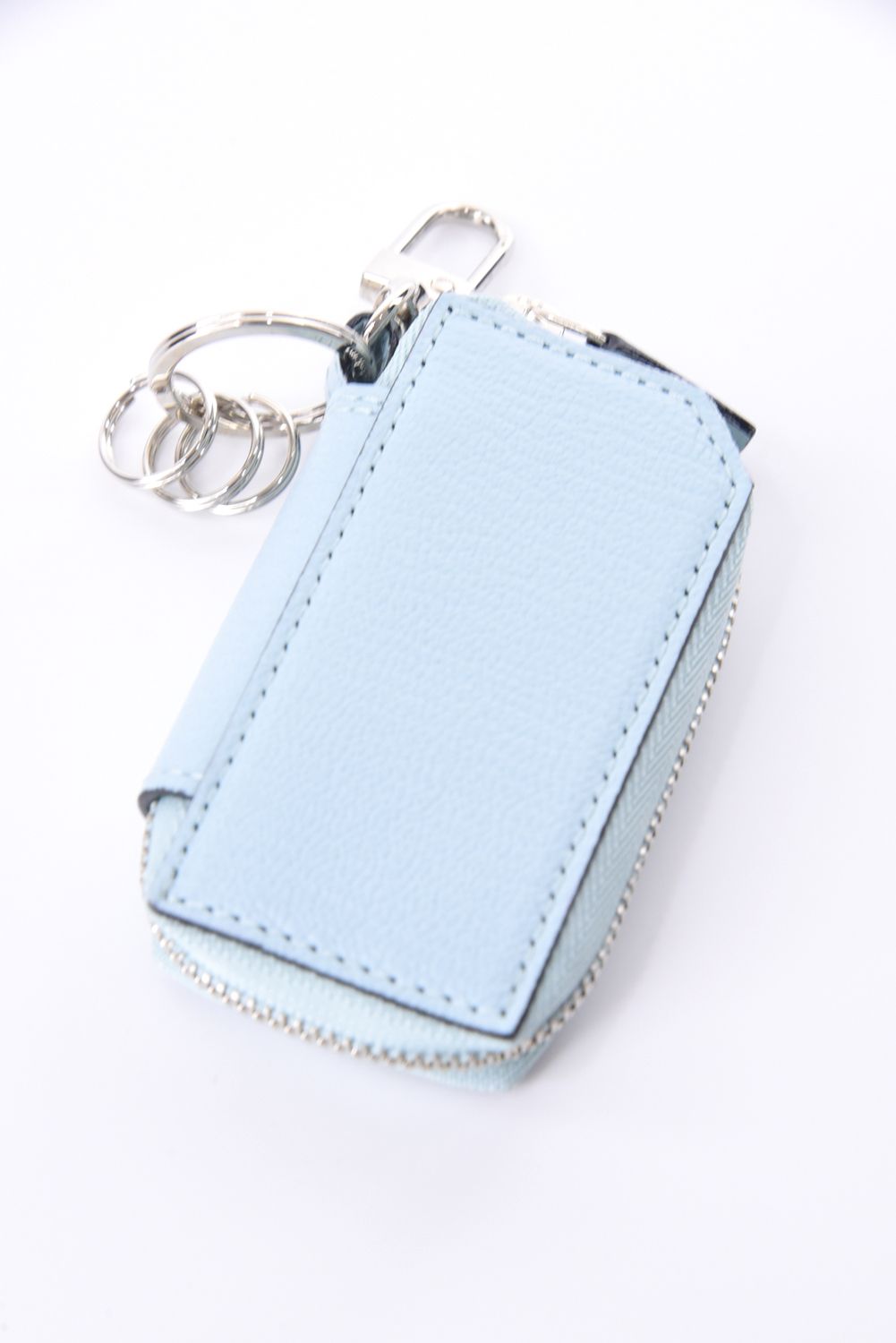 【残り1点】 SMART KEY CASE / LA111GT ゴートレザー スマートキーケース ソーダ / チャコールグレー