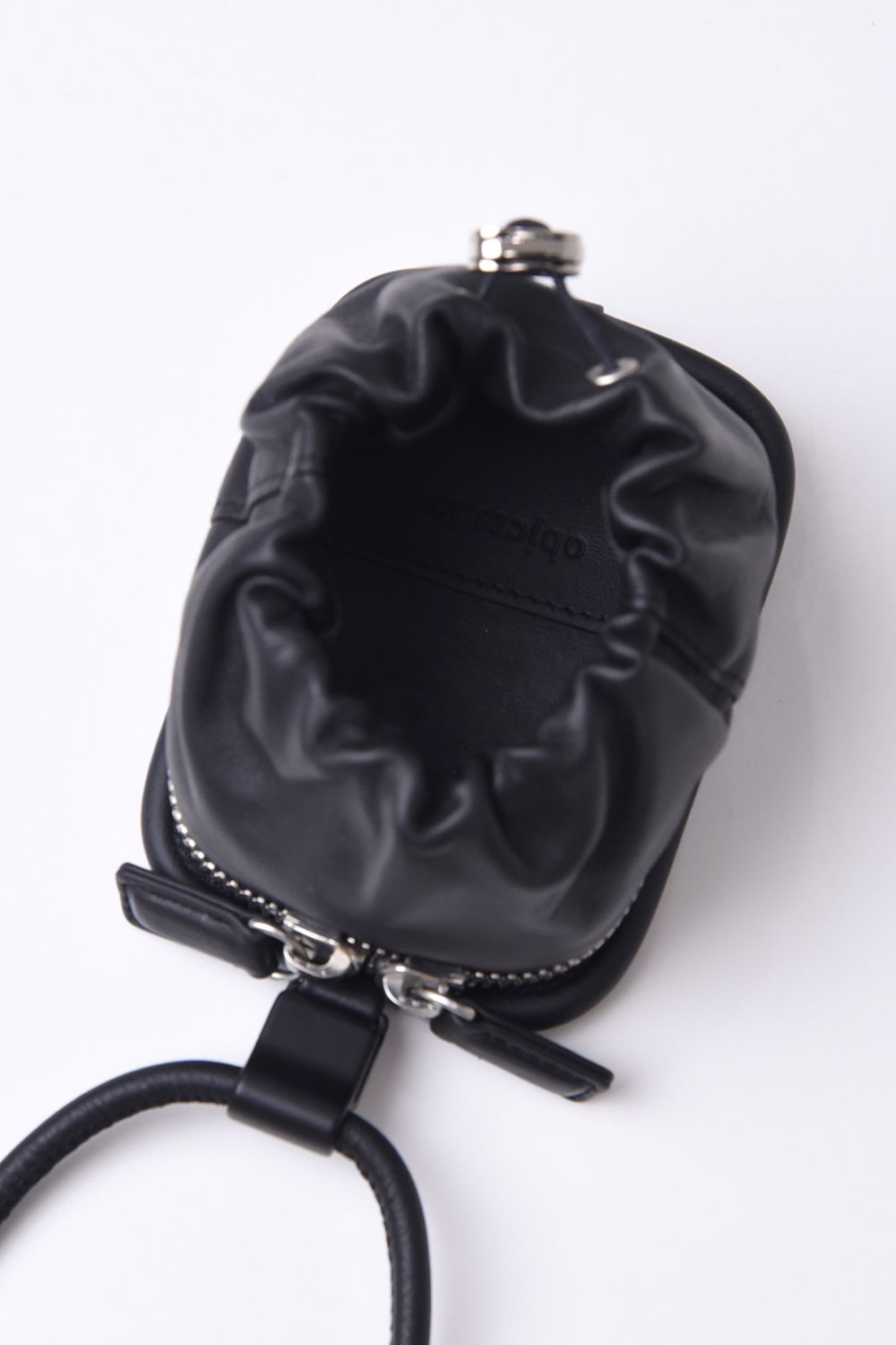 EXCHANGE-SHOULDER-PURSE-SET / ストラップ付き MagSafe対応 ショルダーコンポジションパース(ブラック)