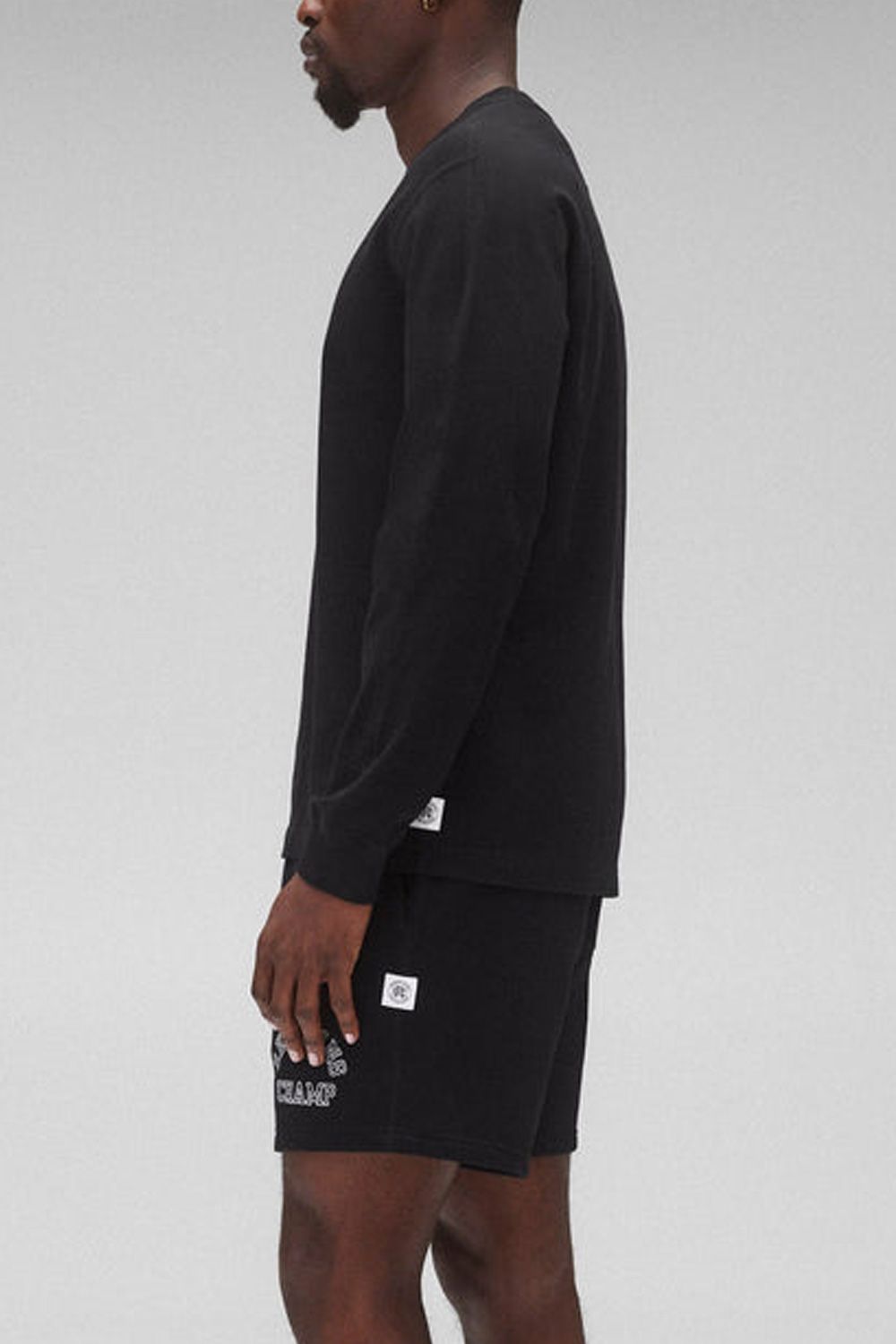 【国内正規品】【STANDARD FIT】 MIDWEIGHT JERSEY LONG SLEEVE / ミッドウェイト ジャージ スタンダード 長袖Tシャツ ブラック