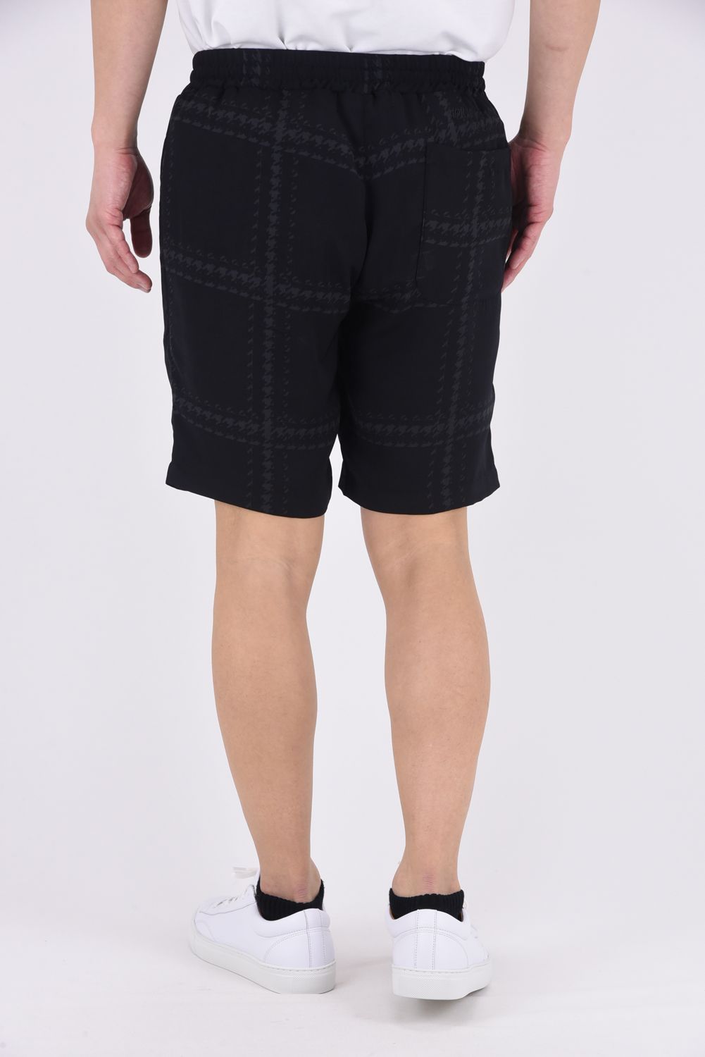 CHECKED ALOHA SHORTS / チェック アロハショートパンツ (ブラック)