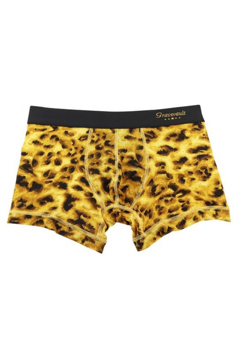 Leopard Short Boxer - イエロー